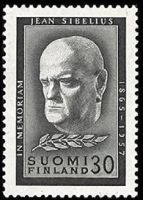 Jean Sibelius - surumerkki (esimerkkikuva)
