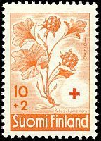 Punainen Risti 1958 Marjoja 1/3 - 10mk + 2mk suomuurain (esimerkkikuva)