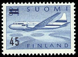 Convair Metropolitan 34 mk lisäpainama 45 mk (esimerkkikuva)