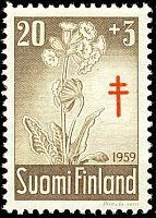 Tuberkuloosi 1959 2/3 - 20mk + 3mk Kevätesikko (esimerkkikuva)