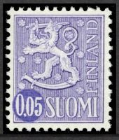 Leijonamalli m63 0,05mk viol.sin. tyyppi y II vihkosta (esimerkkikuva)