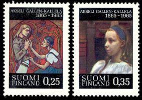 Akseli Gallen-Kallelan syntymästä 100 vuotta FDC (esimerkkikuva)