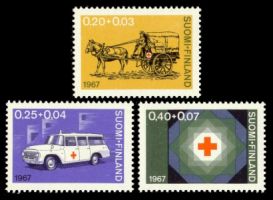 Punainen Risti 1967 FDC (esimerkkikuva)