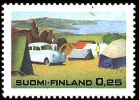 Kesämatkailu FDC (esimerkkikuva)