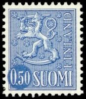 Leijonamalli m63 0,50mk sininen tavallinen paperi x (esimerkkikuva)