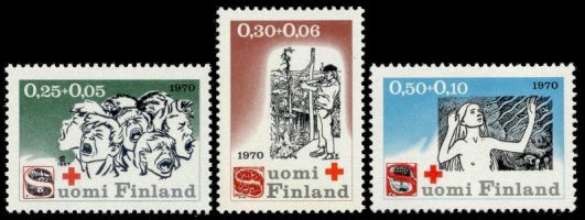 Punainen Risti 1970 FDC (esimerkkikuva)