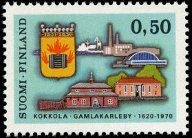 Kokkola 350 vuotta FDC (esimerkkikuva)