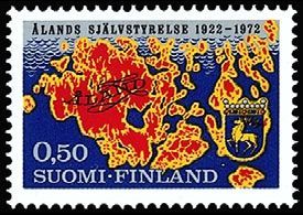 Ahvenanmaan itsehallinto 50 vuotta FDC (esimerkkikuva)