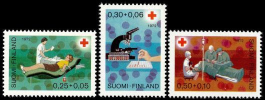 Punainen Risti 1972 FDC (esimerkkikuva)