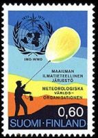 Maailman ilmatieteellinen järjestö WMO 100 vuotta FDC (esimerkkikuva)