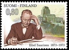 Eliel Saarisen syntymästä 100 vuotta FDC (esimerkkikuva)