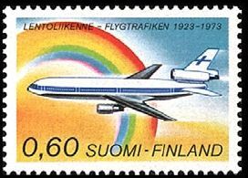 Lentoliikenne - Finnair 50 v FDC (esimerkkikuva)