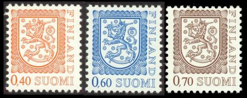 Leijonamalli m75 0,40mk + 0,60mk + 0,70mk FDC (esimerkkikuva)