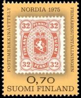 Postimerkkinäyttely NORDIA 1975 nelilö FDC (esimerkkikuva)