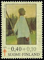Tuberkuloosi 1975 1/3 - 0,40 + 0,10mk Ellen Thesleff (esimerkkikuva)