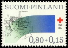 Punainen Risti 1977 2/3 - 0,80 + 0,15mk Yhdyskuntatyö (esimerkkikuva)