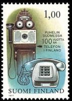 Puhelin Suomessa 100 vuotta FDC (esimerkkikuva)