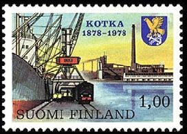 Kotkan kaupunki 100 vuotta FDC (esimerkkikuva)