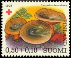 Red Cross 1978 Mushrooms 1/3 - 0,50 + 0,10mk Saffron Milkcap (sample image)