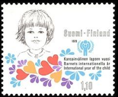 Kansainvälinen lapsen vuosi FDC (esimerkkikuva)