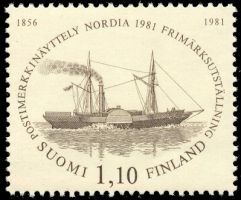 NORDIA 1981 Postimerkkinäyttely nelilö FDC (esimerkkikuva)