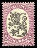 Saarisen malli m17, 5mk lila/musta ilman vesileimaa (esimerkkikuva)
