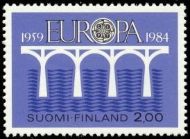 Eurooppa CEPT 1984 2/2 - 2,00 mk Silta nelilö FDC (esimerkkikuva)