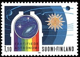 Tähtitiede - Helsingin Observatorio 150 vuotta nelilö FDC (esimerkkikuva)