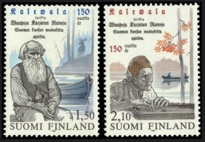 150th anniv. of Kalevala blocks of four FDC (sample image)