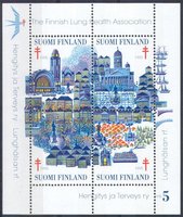 Joulumerkki 1995 Helsinki pienoisarkki (esimerkkikuva)