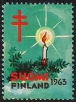 Christmas Seal 1963 Candle (sample image)