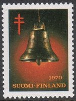 Christmas Seal 1970 Christmas bell (sample image)