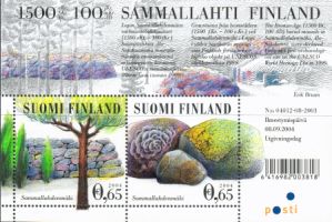 UNESCO Sammallahdenmäki pienoisarkki (esimerkkikuva)