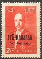 Itä-Karjala Risto Ryti 3/6 2 mk, oranssin punainen (esimerkkikuva)
