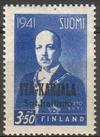 Itä-Karjala Risto Ryti 5/6 3,50 mk, ultramariini (esimerkkikuva)