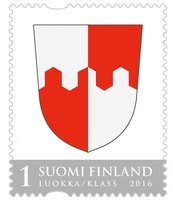 The Coat of arms of Pirkkala (Official Regional stamp) (sample image)