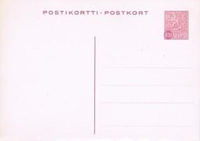 Postikortti ehiö 0,30mk violetti FDC (reuna taittunut) (esimerkkikuva)