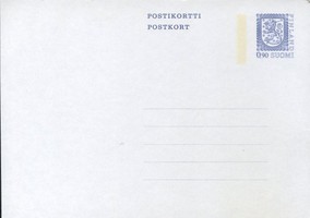 Postikortti ehiö 0,90mk violetti FDC (esimerkkikuva)