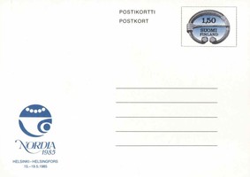 Postikortti ehiökortti 1,50mk (Nordia 1985) FDC (esimerkkikuva)