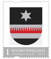 The Coat of arms of Sodankyla (Official Regional stamp) (sample image)