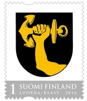 The Coat of arms of Varkaus (Official Regional stamp) (sample image)