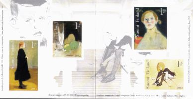 Helene Schjerfbeck stamp booklet (sample image)