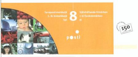 Postimerkin 150-vuotisjuhla - Posteljoonin kokardi vihko (esimerkkikuva)