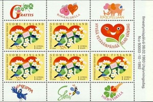 Friendship stamp booklet First day cancelled (sample image)