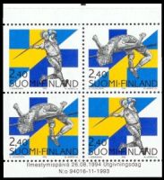 Suomi - Ruotsi yleisurheilumaaottelut FDC (esimerkkikuva)