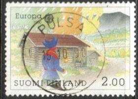 Eurooppa CEPT 1990 1/2 Postitoimisto - Pulsa 15.10.90 (esimerkkikuva)