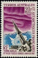 Launching of the 1st space rocket (Dragon) from Adelie (esimerkkikuva)