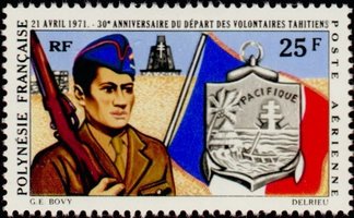 30th anniv. of the embarkation of the Pacific Battalion (esimerkkikuva)