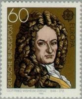 Europa CEPT 1980 2/2 - Gottfried Wilhelm Leibniz (esimerkkikuva)