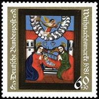 Christmas postage stamp 1981 - Nativity, 19th Cent. Painting (esimerkkikuva)